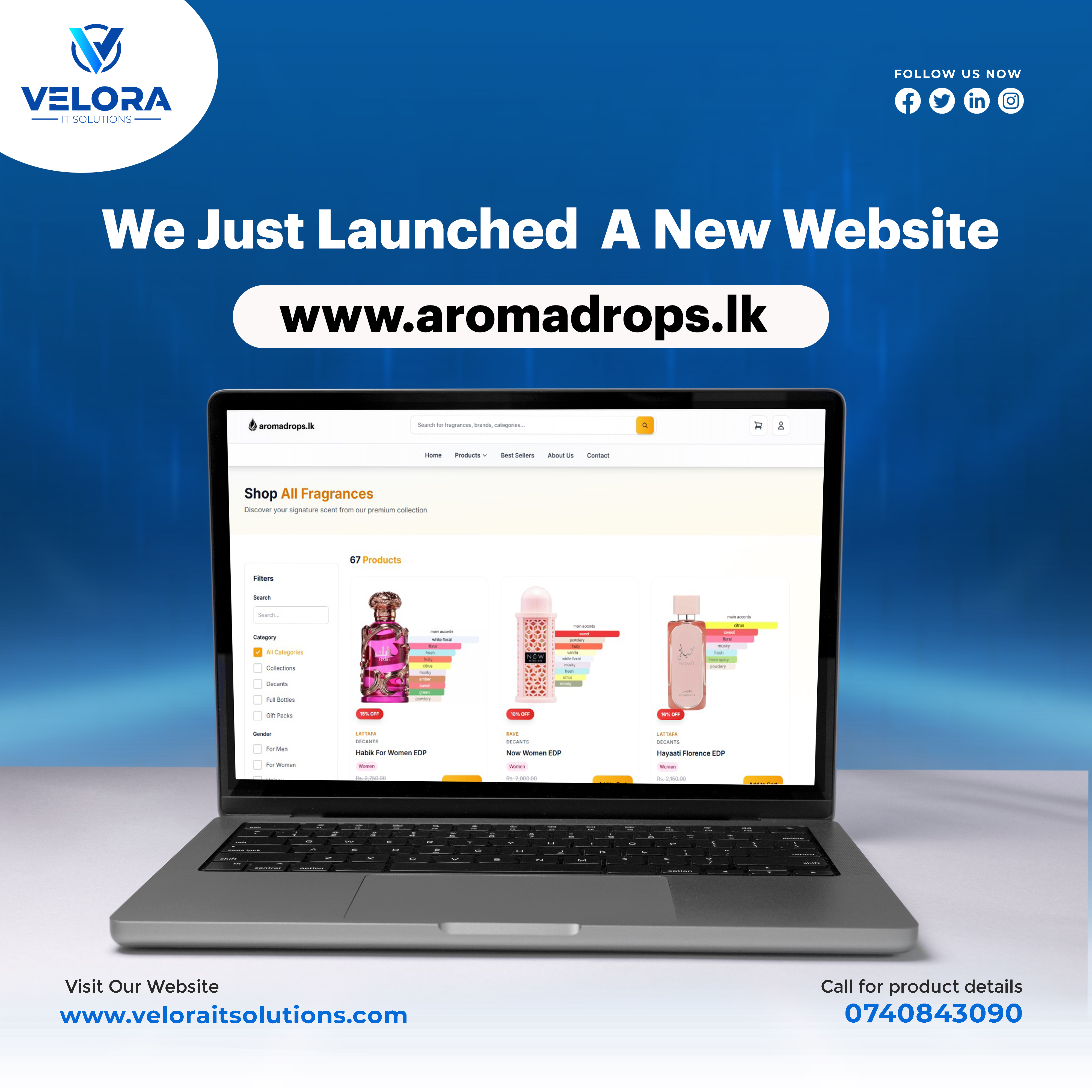 AromaDrops.lk - Premium Fragrance E-Commerce Platform
